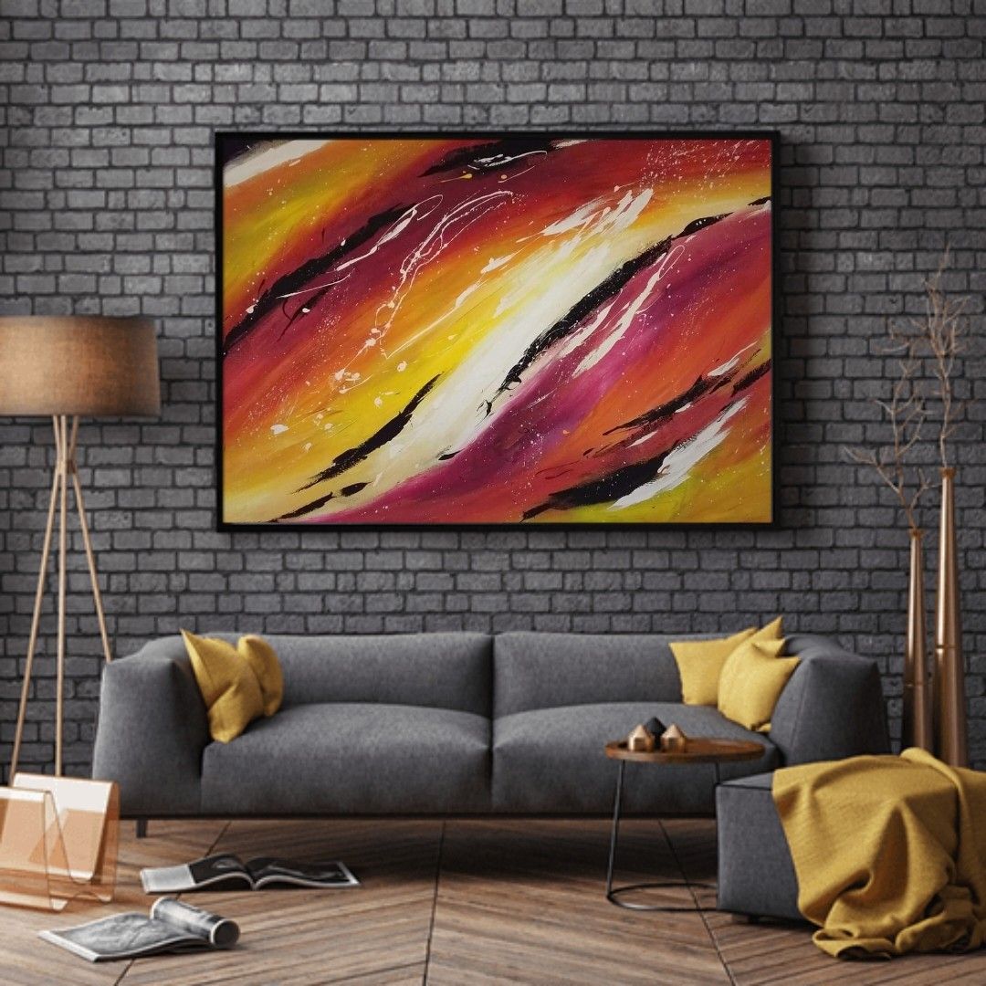 Ambientazione quadro Cosmo - collezione Abstract